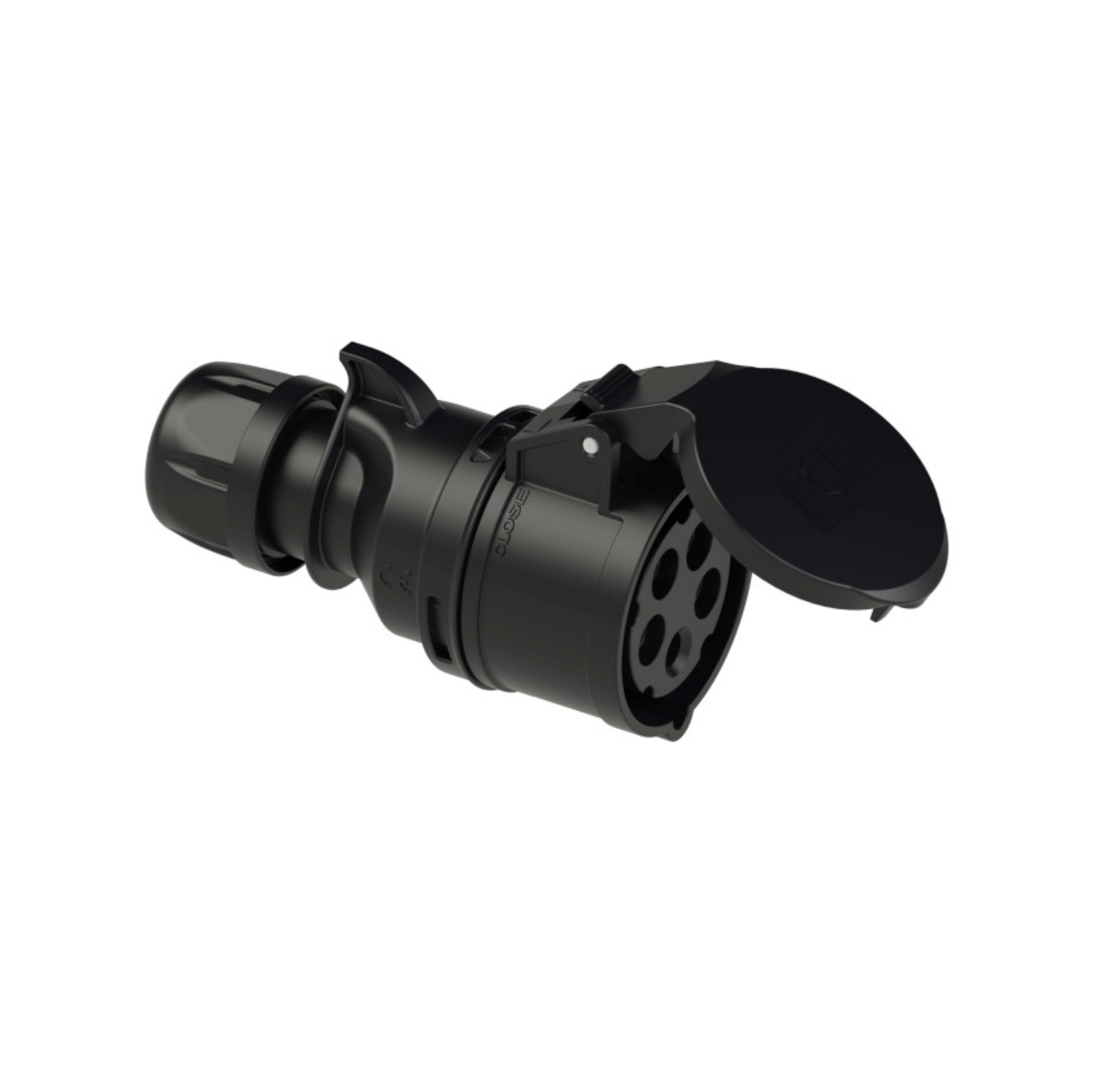 Zdjęcie: PCE Gniazdo przenośne 32A 5p IP44 Shark czarne