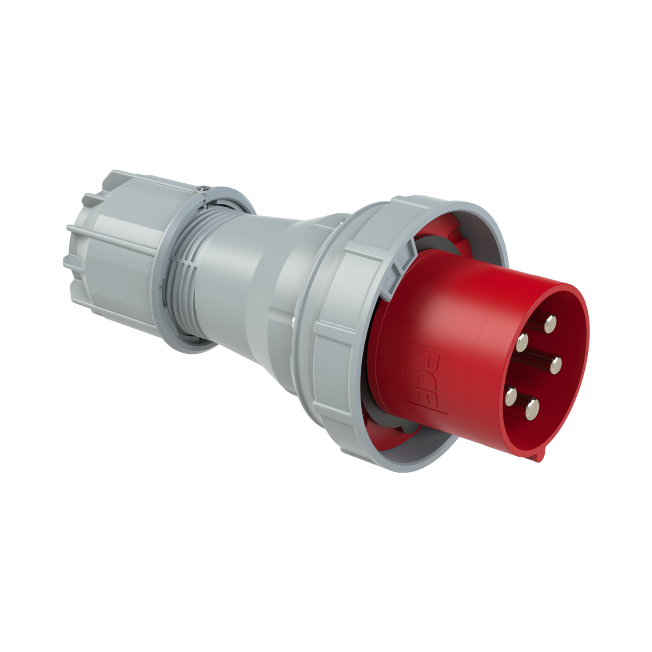 Zdjęcie: PCE Wtyk przenośny 125A 5P 400V IP66/67 czerwony